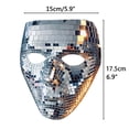 thumbnail image 2 of Cobertor facial de mascarada Nikou Cobertor facial con purpurina de bola de discoteca, 2 of 9
