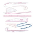 thumbnail image 2 of French Curve Ruler Sewing Ruler Dressmaking Tailors Ruler Drawing Template Measure Ruler Dress Curve Rulers for Pattern Maker 9pcs, 2 of 10