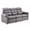 Gray, variant on Ktaxon 87" 3 Seater Power Reclining Sofa, Modern Electric Recliner Sofa with Gold Foil Fabric, Adjustable Headrest, USB Charging & Storage Gray