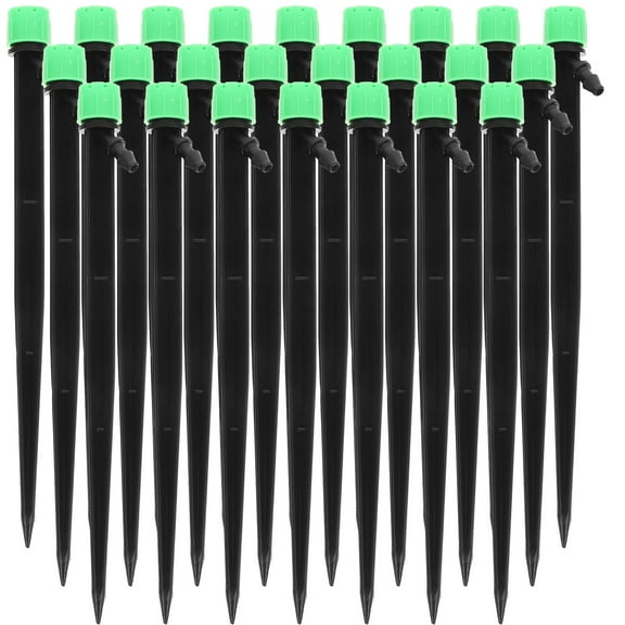 Alvinma Irrigation Drippers 50pcs Drip Emitters for 1/4 Inch Irrigation Sprinkler 360 Degree Micro Sprinkler Adjustable Drip Irrigation Heads Drippers for Drip Irrigation Parts Garden Patio Lawn