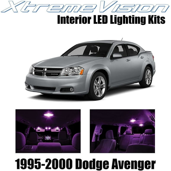 XtremeVision Interior LED for Chrysler Avenger 1995-2000 10 pcs Pink Interior LED Kit Installation Tool