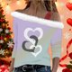 thumbnail image 5 of Xuyuer Valentine Shirt Women Love Heart Graphic Sloping Shoulder Suspender Shirt Funny Valentine's Day Gift Shirts Love Tops, 5 of 7