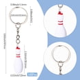 thumbnail image 2 of 16Pcs Bowling Key Chains Sports Keychain Favors Silver Metal Alloy Resin Favor Carnival Reward Fillers Souvenir Decorations Charm Keyring DIY, 2 of 6