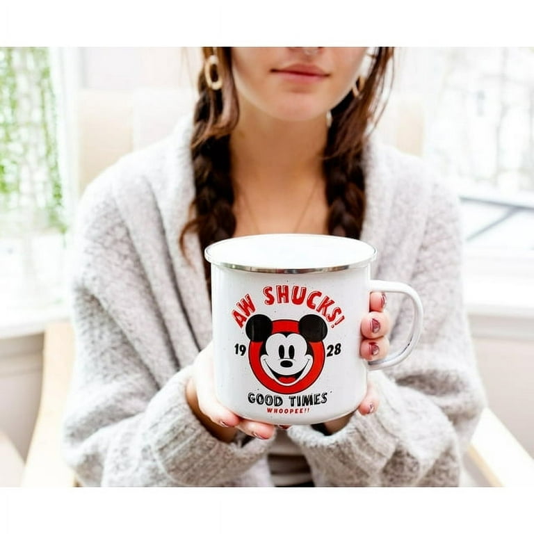 Disney Mickey Mouse AW Shucks Ceramic Camper Mug | Holds 20 Ounces