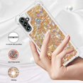 thumbnail image 2 of Aesthetic Funda para Samsung Galaxy A14 5G Case Clear Silicone for Women Girls, Cute Phone Case Samsung A14 5G Case Glitter Pink Shockproof and Bumpers Cover (Gold), 2 of 14