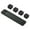 black, variant on 4 Hole Cable Organizer Magnetic Cable Management USB Cables Holder Silicone Flexible Desktop Clips for Mouse Wire Organizer