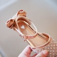 thumbnail image 6 of Actoyo Girls Dress Shoes Back Bow Mary Jane Wedding Flower Low Heels Glitter Sequins Princess Ballet Flats Shoes Champagne for Kids, 6 of 14