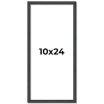 10x24 Rustic Brown Real Wood Picture Frame Width 0.75 inches | Interior Frame Depth 0.5 inches |
