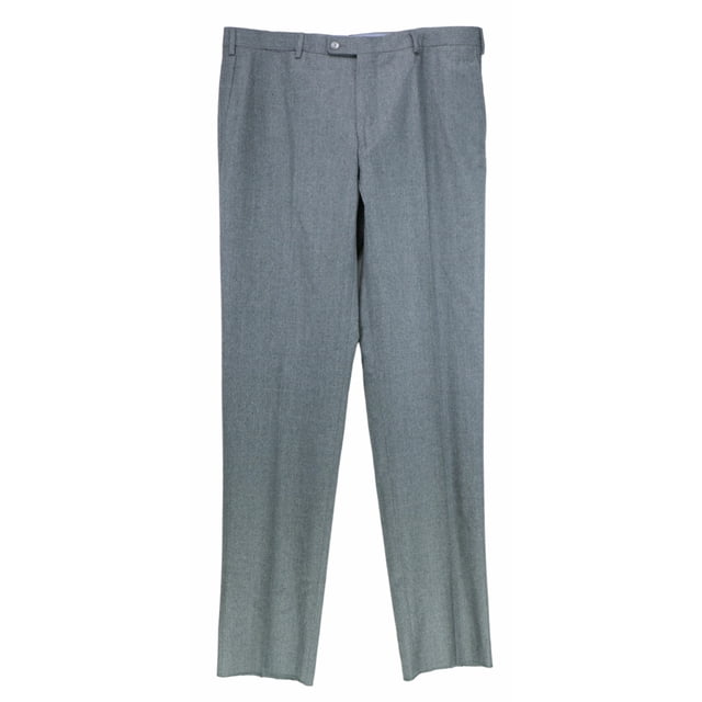 Vigano Men's 943 Grey 1959 Collection Wool Pants Dress - 38