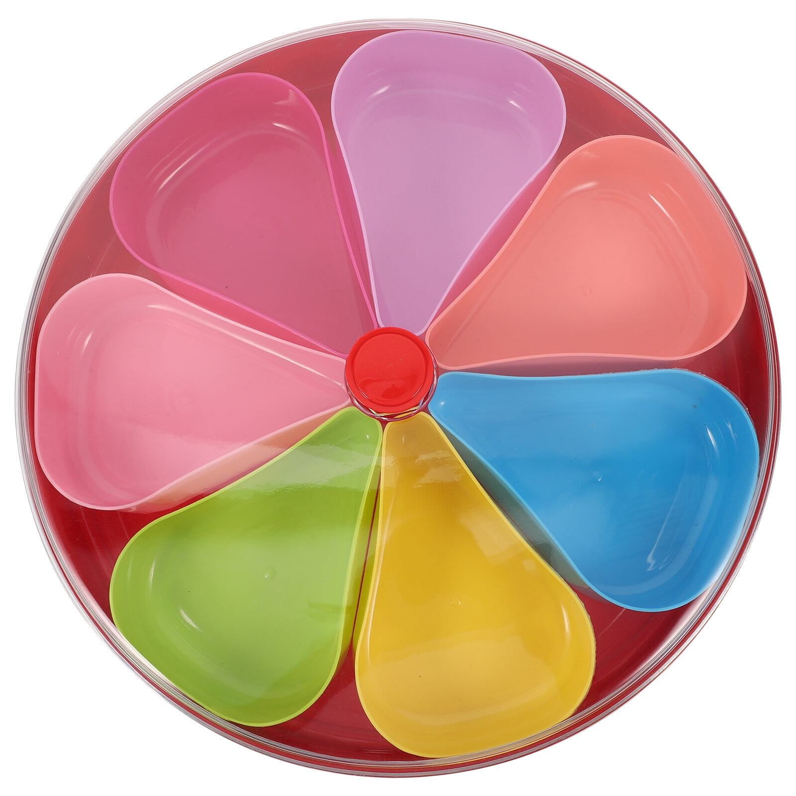 Veggie tray with lid Household Dried Fruit Container Multiple Grid