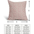 thumbnail image 5 of Pink Cream Pillow Covers 18x18 Set of 2 Boho Design Polka Dot Throw Pillows Modern Brush Strokes Print Decorative Pillowcase Square Cushion Cover Linen Case for Home Sofa Couch Bed, 5 of 6