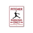 thumbnail image 2 of Pitcher Parking Novelty Sign, Metal Wall Decor - 10x14 inches, 2 of 4