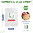 thumbnail image 3 of 1,000 pcs Clear 8" x 12" Quart, 3 mil Vacuum Chamber Sealer Pre-Cut Bags BPA Free Great for Food Vac Storage, 3 of 7