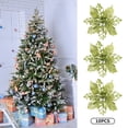 thumbnail image 2 of 10 Uds flores artificiales de Navidad colgantes de plástico DIY para suministros de fiestas y vacaciones Ndcxsfigh libre de BPA, 2 of 7