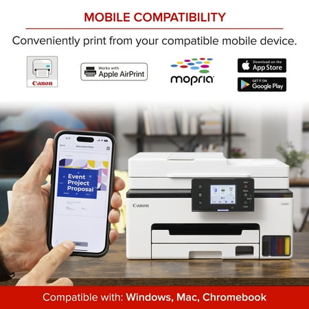 Canon - MAXIFY GX2020 MegaTank Wireless All-In-One SuperTank Inkjet Printer - White