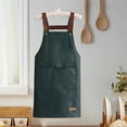 thumbnail image 3 of Ludlz Work Apron Waterproof Oil-proof Kitchen Apron with Large Pockets Durable Stylish Workwear for Home Garden, 3 of 8
