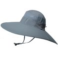 thumbnail image 2 of Sun Hats for Men, Big Brim UPF 50+ UV Protection Caps, Outdoor Sports Travel Caps for Unisex, Breathable and Quick-Drying, Lightweight Folding Packable, Dark Grey, 2 of 8