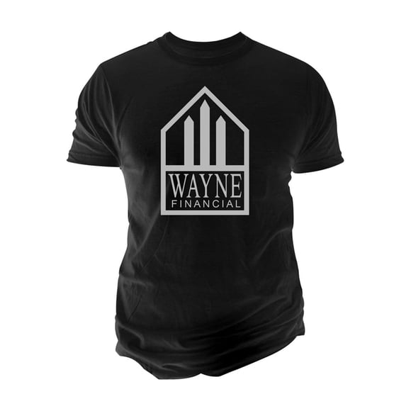 Camiseta gráfica Changes Wayne Financial Hombre Negro Pequeña