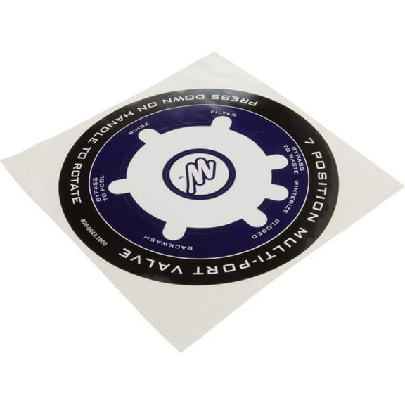 Decal, Waterway, 1-1/2" Top Mount Valve