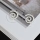 thumbnail image 4 of Vintage Heart-Shaped Spiral Earrings - Exaggerated Large Swirl Gear Earrings for Women & Girls, 4 of 4