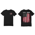 thumbnail image 3 of Havenx Men's American 250th Anniversary T-Shirt Short Sleeve Crewneck Shirts American Flag Design T-Shirts 4th Of July We the People Freedom Tops,Wine 4XL, 3 of 4
