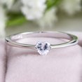 thumbnail image 3 of Luxury Female Small Heart Ring 100% Real 925 Sterling Silver Zircon Stone Ring Boho Promise Love Engagement Rings For Women, 3 of 4