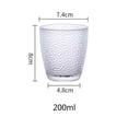 thumbnail image 2 of Acrylic Raindrop Textured Drinking Cup, Stackable Heat-resistant Water Cup for Juice Beverages Beer, 2 of 7