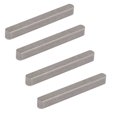 thumbnail image 1 of Unique Bargains 45mmx5mmx5mm 304 Stainless Steel Key Stock Keystock Silver Tone 4pcs, 1 of 3