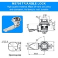 thumbnail image 3 of Sets Mailbox Lock 20mm Furniture Lock Socket Lock with Triangle Key Locker Mailbox Security Zinc Alloy Triangle Key for Cabinets, 3 of 5