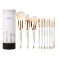 thumbnail image 1 of Brush Master Juego de 10 brochas de maquillaje profesional Kabuki base sombra de ojos colorete mezcla labios cara completa kit cosmético con juego de brochas de maquillaje con soporte, 1 of 3