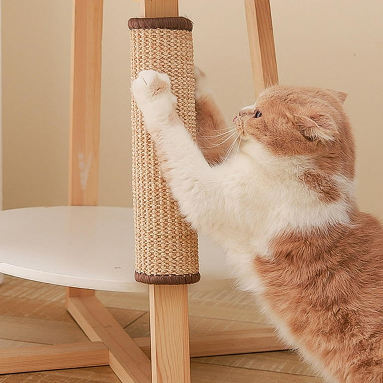 Cat Scratcher Mat Grey丨Natural Sisal Cat Scratch Pad丨Cat Furniture  Protector for Couch & Carpets & Sofas