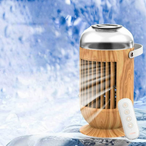 BZPIZ Air Conditioner Small Air Conditioner Fan Cooling Fan,Mini Air Conditioner with Remote, 4 in 1 Humidifier, Air Conditioner,Fan,Night Light,Evaporative Air Cooler for Indoor Outdoor Use