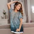 thumbnail image 3 of Sikiie Winter Rabbit Print Women's Short-sleeved Nightdress, Round Neck Pullover Nightdress Pajamas Summer Home Wear, 3 of 6