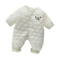 thumbnail image 2 of Esaierr Baby Girls Boys Snowsuit Romper Newborn Jumpsuit Cotton Warm Winter Jumpsuit for 1M-24M, 2 of 5