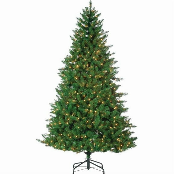 7.5 ft. Pre Lit Clear Incandescent Stone Pine