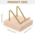 thumbnail image 2 of Crystal Mineral Display Stand Wooden Base Mineral Display Easel Minerals Displaying Holder, 2 of 9