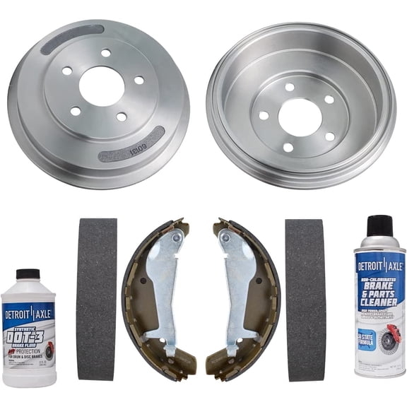Detroit Axle - 5 Lug Rear Brake Kit for 2009 2010 Chevrolet Cobalt Pontiac G5 2009-2011 HHR [5-Lug] Brake Drums Brakes Shoes Replacement