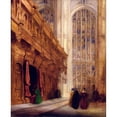 thumbnail image 3 of David Roberts 12x14 Black Modern Framed Museum Art Print Titled - King's College Chapel-Cambridge, 3 of 5