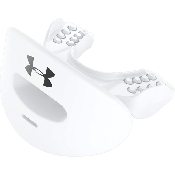 Under Armour Air Lip Guard for Football, Full Mouth Protection, Compatible with Braces, Instant Fit Adult White