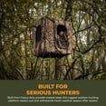 thumbnail image 2 of Muddy Ground Blind Platform, 65" L x 65" W Steel Outdoor Hunting Trap Door, Black, 2 of 8