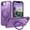 Purple, variant on Case for iPhone 16e Magnetic Ring Holder Bracket Slim Case, Rugged Shockproof Hybrid Military Grade Protection Cover for iPhone 16e, Compatible with Mag-Safe Wireless Charging, Winered