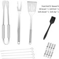 thumbnail image 4 of Juego de herramientas para parrilla de barbacoa Yuxing 16 piezas Plata, 4 of 5