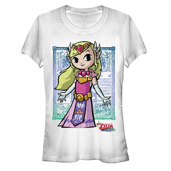 Junior's Nintendo Legend of Zelda Princess Graphic Tee White X Large