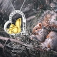 thumbnail image 3 of SOULMEET Squirrel Necklace Sterling Silver Heart Pendant Necklace I Love You Forever Birthday Christmas Jewelry Gifts for Women Daughter Sisters, 3 of 6