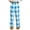 27#Sky Blue, variant on Pajama Pants Women Plaid Stretch Comfy Lounge Pants No Drawstring Waist Sleep Bottoms with Pockets Orange M