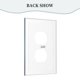 thumbnail image 4 of Cargadores Interruptores de luces Panel de interruptores de marco romano de cuero simple Panel de pared Interruptor de luz simple doble/tirador, 4 of 8
