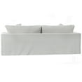 thumbnail image 4 of Sunset Trading Newport Replacement Slipcover Only for Recessed Fin Arm 94" Sofa | | 4 Throw Pillow Covers | White, 4 of 5