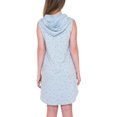 thumbnail image 2 of Bobeau Women's Soft French Terry Hooded Sleeveless Dress (Blue Tossed Star, X-Large), 2 of 3