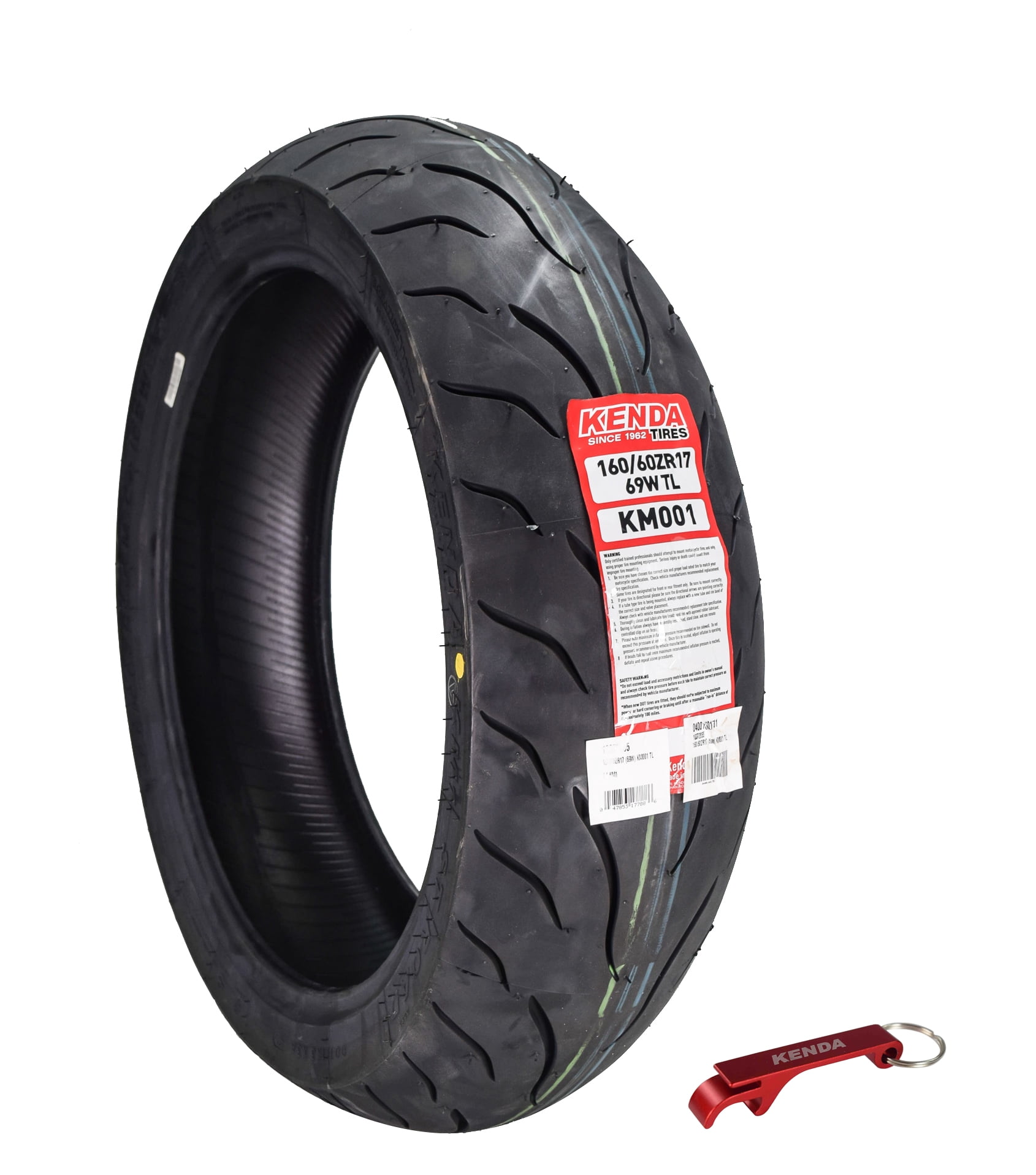 Kenda KM1 Sport Touring Rear Tire 160/60ZR17 69W TL 160/60-17 w/ Keychain