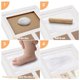 thumbnail image 2 of Baby Handprint And Footprint, Baby Wooden Picture Frame With Plaster Cast, Hand And Foot Plaster Cas, 2 of 5